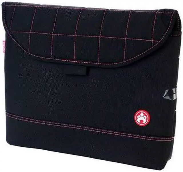 Alt view image 6 of 12 - Sumo - Nylon Sleeve - 13.3" Ultrabooks or 13" MacBook screens - Black w/Pink Stitching