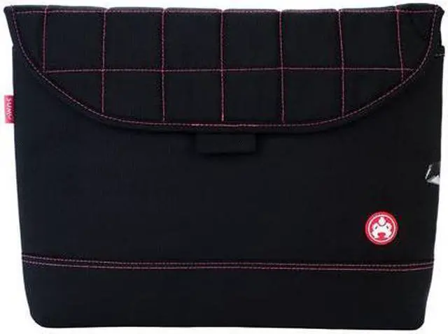 Alt view image 7 of 12 - Sumo - Nylon Sleeve - 13.3" Ultrabooks or 13" MacBook screens - Black w/Pink Stitching