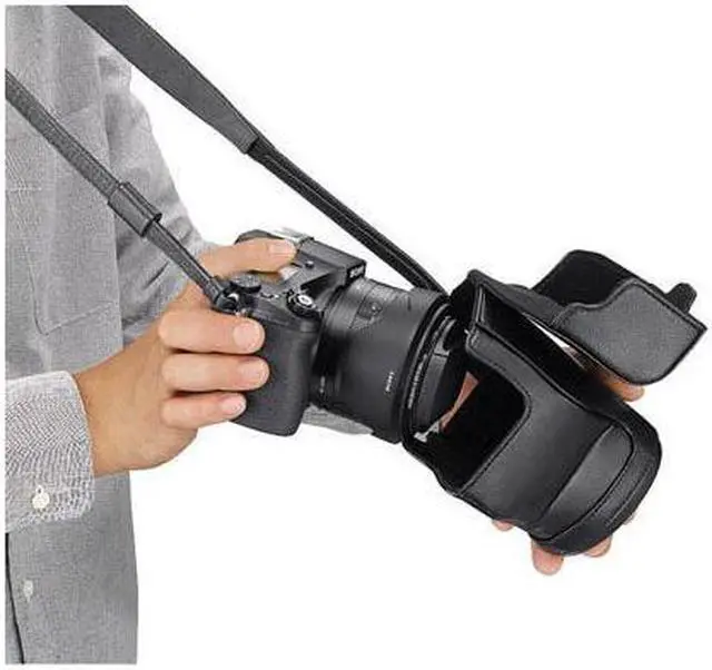 Alt view image 4 of 15 - Sony LCJ-RXE Premium Jacket Case for Cyber-shot DSC-RX10 Camera, Black #LCJRXE/B