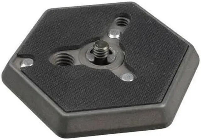 Alt view image 2 of 10 - Manfrotto Quick Release Hexagonal Mounting Plate, 1/4"-20