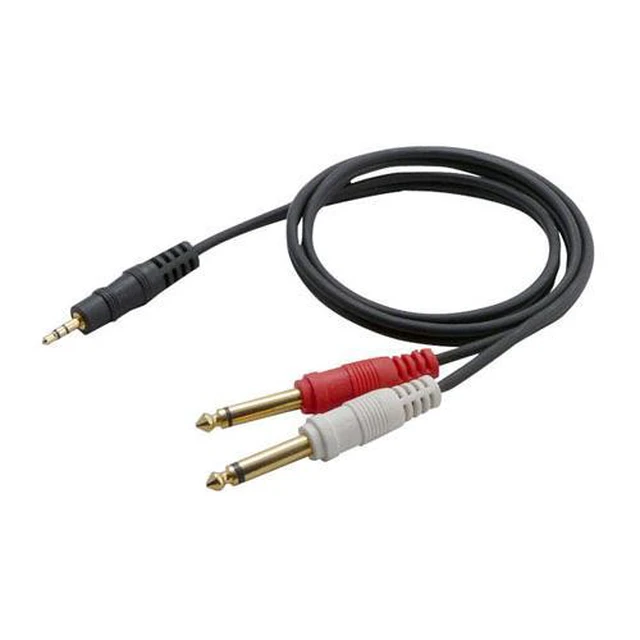 Alt view image 5 of 7 - 12 Gauge 3Ft 3.5mm Male Stereo To Dual 1/4'' Male Mono Y-Cable Adapter