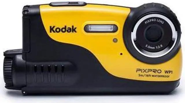 Alt view image 3 of 14 - Kodak PixPro WP1 Waterproof Digital Camera, 16MP, 720p, 16' Depth Rating #WP1-YL