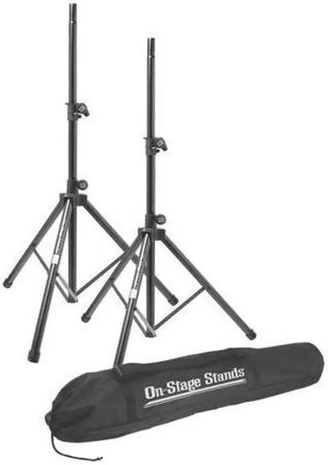 Main image of On-Stage SSP7900 All-Aluminum Speaker Stand Pak with Draw String Bag