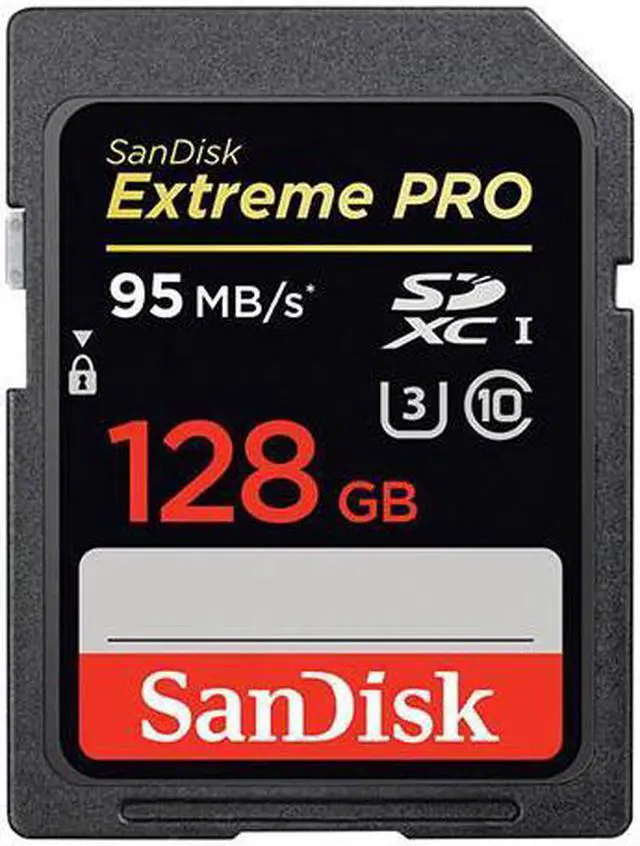 Main image of SanDisk - SDSDXP-128G-A46 - SanDisk Extreme Pro 128 GB SDXC - Class 10/UHS-I - 95 MB/s Read - 90 MB/s Write - 1 Card -