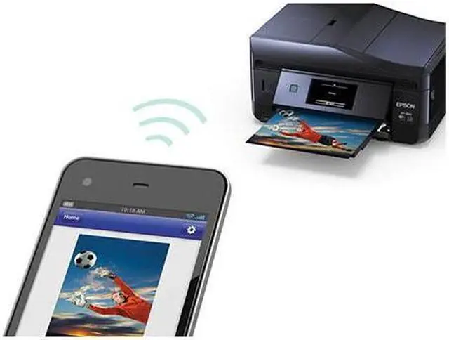 Alt view image 2 of 12 - Epson Expression Photo XP-860 (C11CD95201) Up to 9.5 ppm 5760 x 1440 dpi USB/Ethernet/Wireless Duplex All-in-One Inkjet Printer