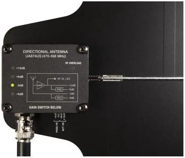 Alt view image 3 of 10 - Shure UA874 Active Directional Antenna #UA874US