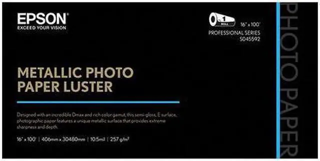 Alt view image 2 of 8 - Epson Metallic Photo Paper Luster White 13x19 25 Sheets/Pack S045597