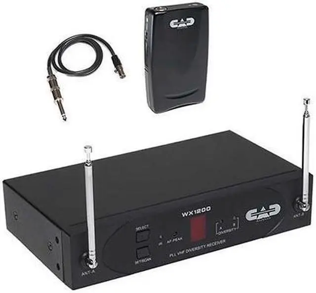 Main image of CAD Audio - WX1600G - CAD Audio UHF Wireless Cardioid Dynamic Handheld Microphone System - 542 MHz to 564 MHz Operating