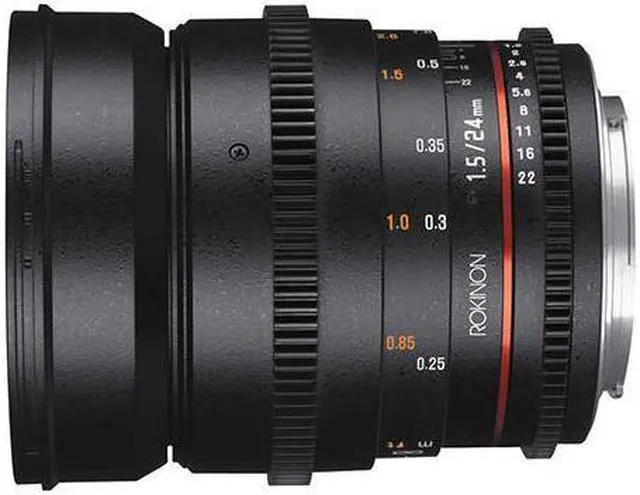 Alt view image 3 of 8 - Rokinon 24mm T1.5 Cine Wide Angle Lens for Nikon F Mount #DS24M-N
