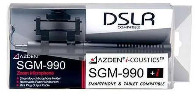Alt view image 5 of 13 - Azden SGM-990+I Supercardioid/Omni Shotgun Microphone #SGM-990 + I