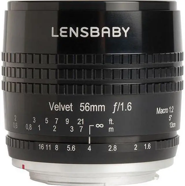 Main image of Lensbaby Velvet 56 56mm f/1.6 Macro Lens for Sony E, Black #LBV56BX