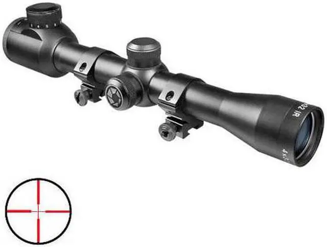 Alt view image 2 of 6 - Barska AC10037 Barska 4x32 IR Plinker-22 Black Matte Scope with Rings