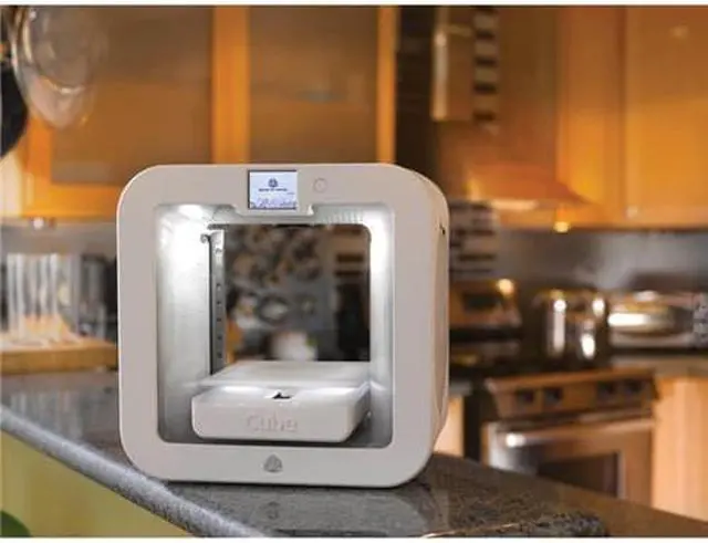 Alt view image 4 of 6 - 3D Systems Cube 3rd Generation Wireless 3D Printer, White #392200