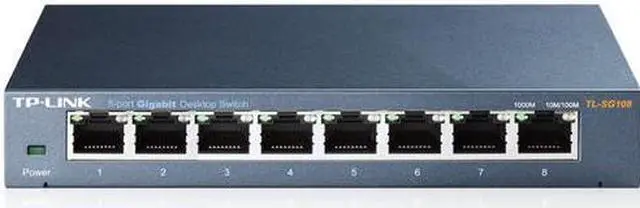 Alt view image 2 of 7 - 8-port 10/100/1000Mbps Desktop Switc