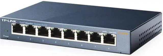 Alt view image 4 of 7 - 8-port 10/100/1000Mbps Desktop Switc