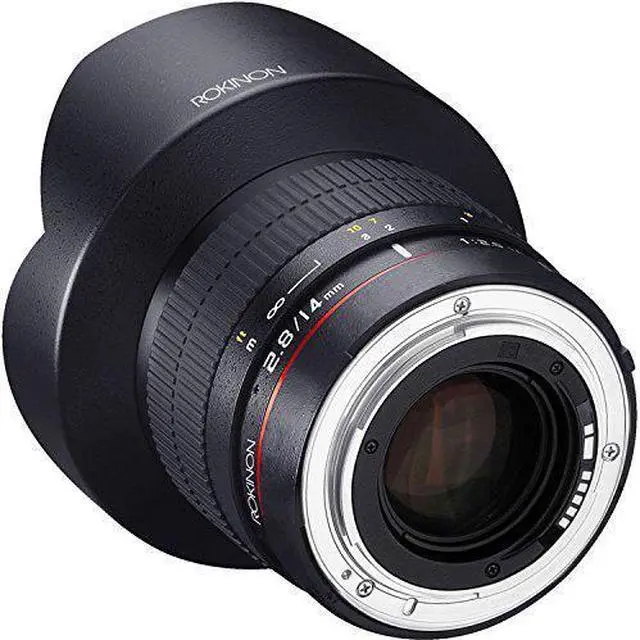 Alt view image 2 of 8 - Rokinon 14mm f/2.8 IF ED UMC Manual Focus Lens with AE Chip for Canon EF Camera
