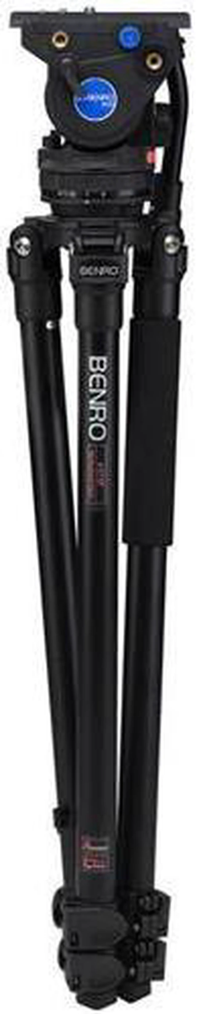 Alt view image 3 of 7 - Benro A373F Aluminum Video Tripod and BV6 Head Kit, 13.2lbs Capacity #A373FBV6H