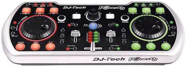 Alt view image 2 of 9 - DJ Tech Poket DJ Duo USB DJ Software Controller with Integrated Soundcard