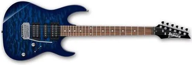 Alt view image 4 of 8 - Ibanez GRX70QA Electric Guitar Transparent Blue Burst