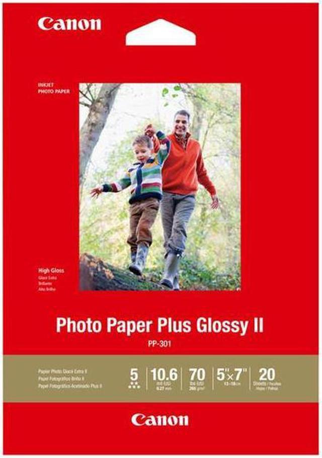 Canon PP-301 Glossy Photo Paper (5x7), 20 Sheets #1432C002 