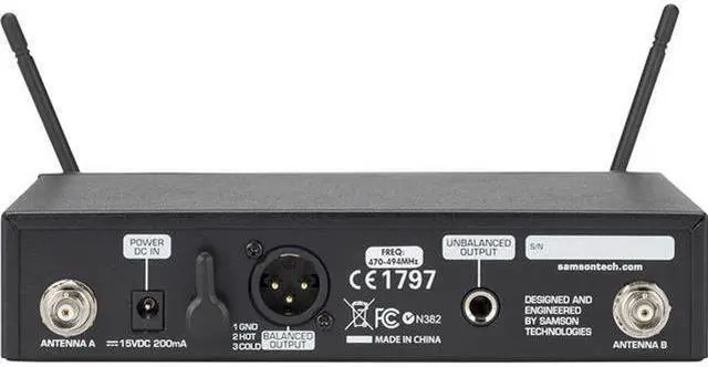 Alt view image 3 of 8 - Samson Concert 99 Presentation Lavalier Wireless System ("K" Band)