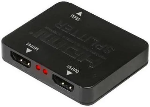Alt view image 2 of 4 - Xtreme XHV11016BLK 2 Port HDMI Splitter