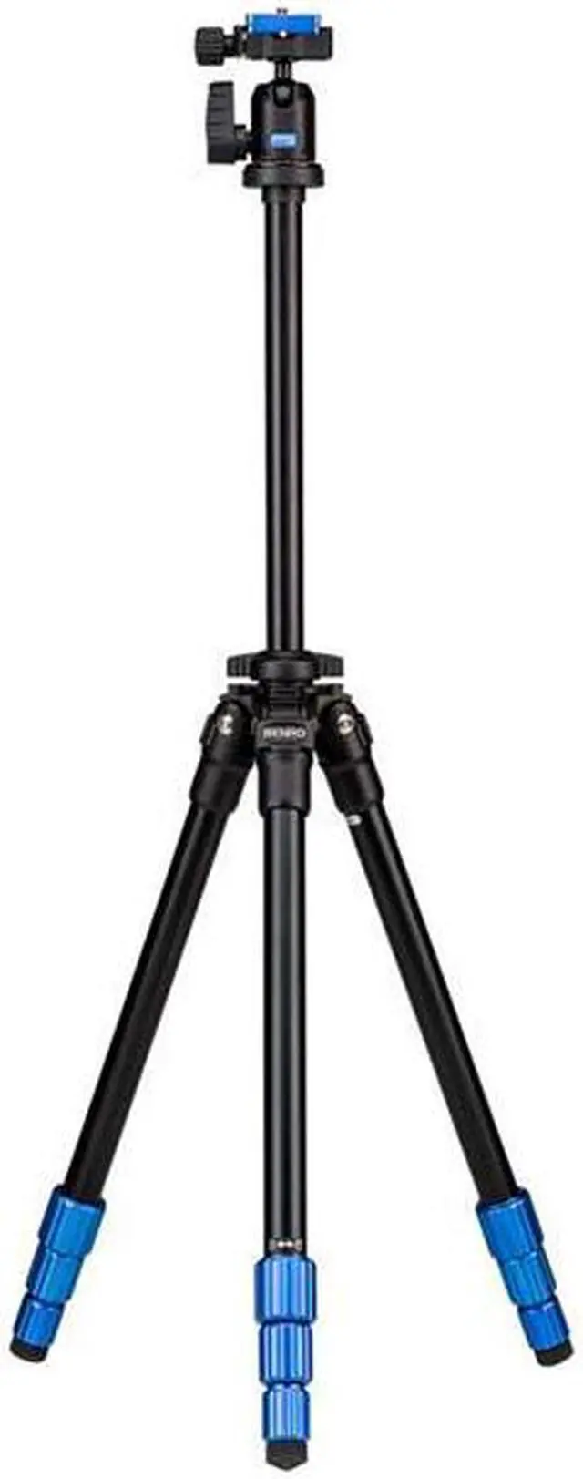 Alt view image 5 of 20 - Benro Slim 4-Section Lightweight Aluminum Tripod with Ball Head