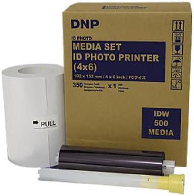 DNP 4x6 Paper and Ink Roll Media Set for IDW500 ID Photo Printer