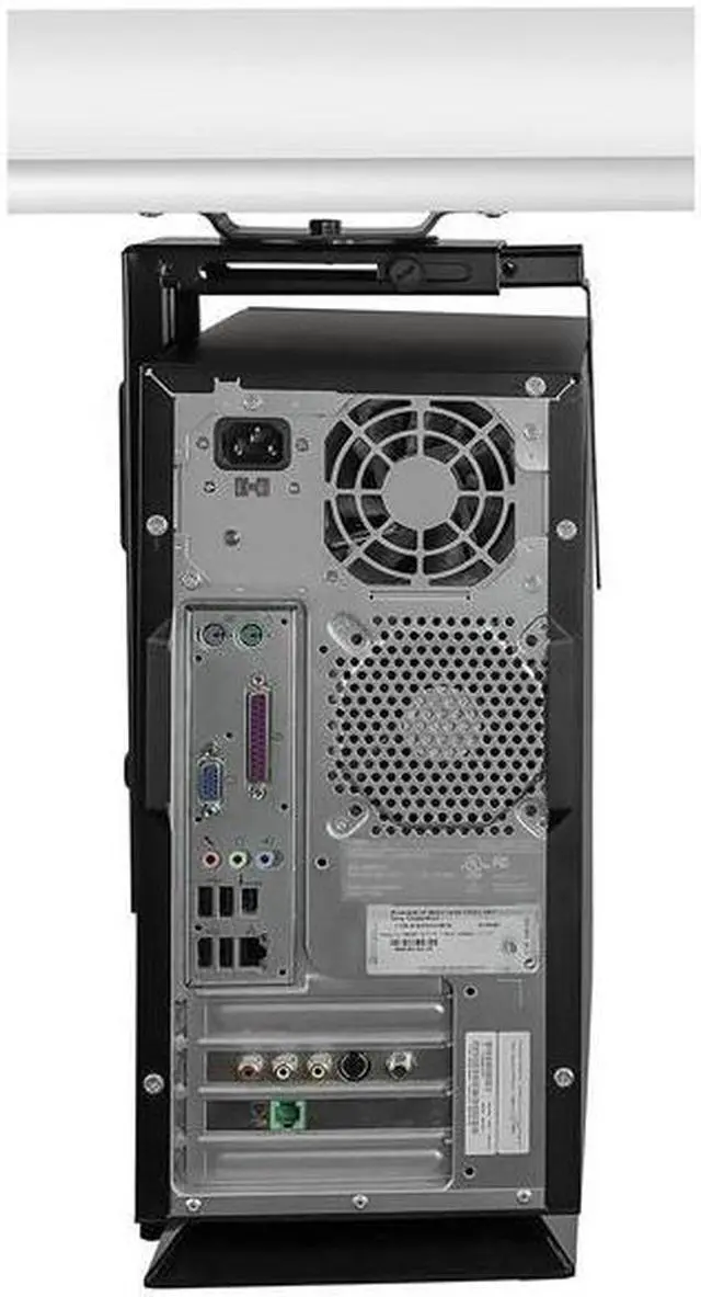 Alt view image 2 of 10 - Mount-It! CPU Under Desk Mount Bracket | 360 Degree Swivel