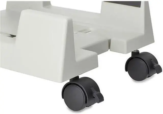 Alt view image 4 of 10 - Mount-It! Mobile CPU Stand | Adjustable Width Universal PC Computer Holder Cart