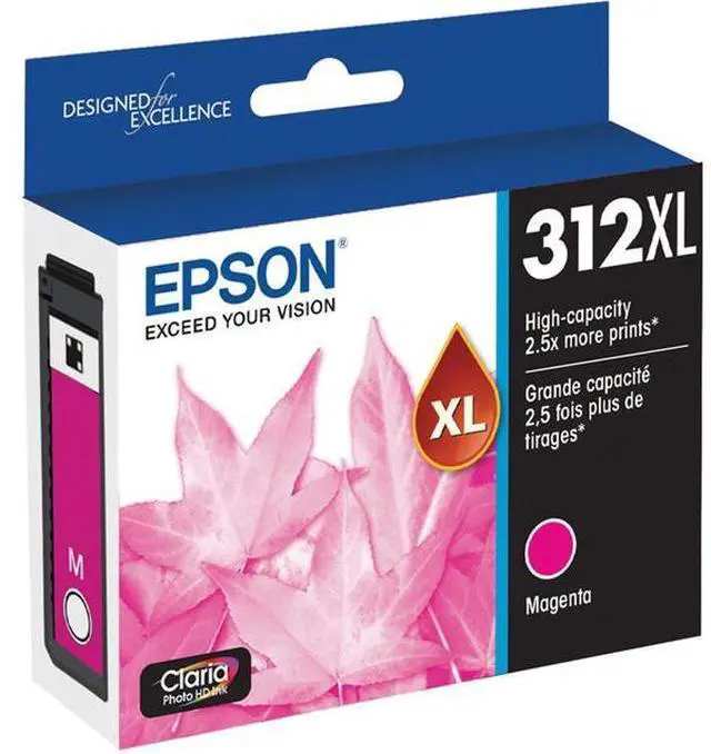 Main image of Epson T312XL Claria High Capacity Ink Cartridge for Inkjet Printer, Magenta