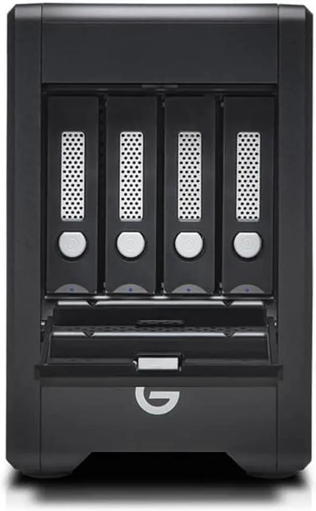 Alt view image 4 of 13 - G-Technology G-SPEED Shuttle 48TB Thunderbolt 3 Hard Drives - Desktop External 0G10087 Black