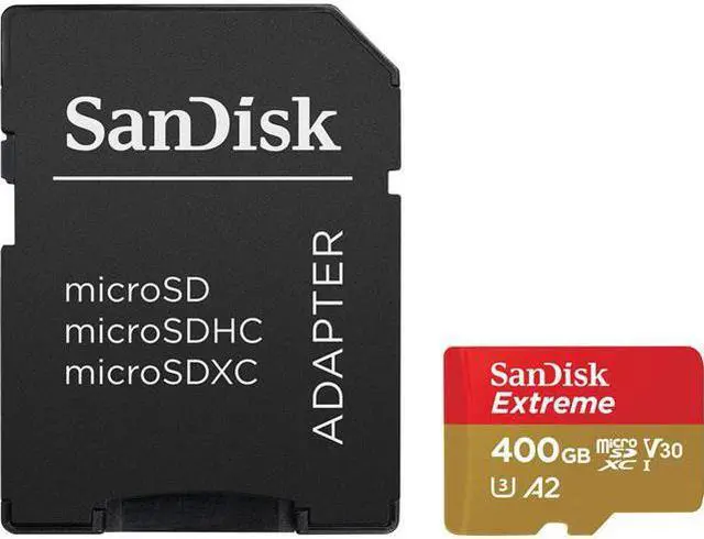 Alt view image 2 of 13 - SanDisk - SDSQXA1-400G-AN6MA - SanDisk Extreme 400 GB Class 10/UHS-I (U3) microSDXC - 160 MB/s Read - 90 MB/s Write -