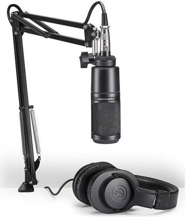 Audio Technica AT2020 Studio Microphone Pack with ATH M20x Boom XLR Cable