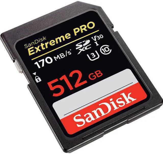 Alt view image 3 of 13 - SanDisk 512GB Extreme PRO UHS-I SDXC Memory Card