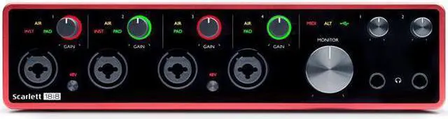Alt view image 4 of 20 - Focusrite Scarlett 18i8 3rd Generation Audio Interface