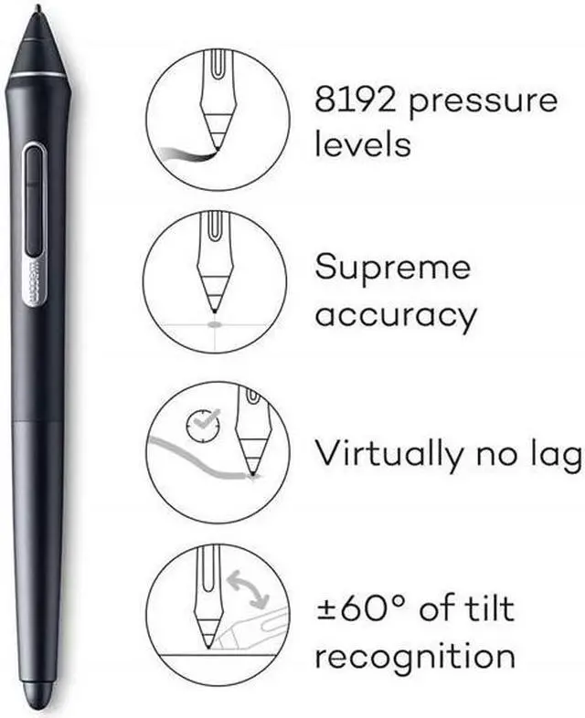 Alt view image 5 of 19 - Wacom Cintiq 22 Drawing Tablet with Full HD 21.5-Inch Display Screen, 8192 Pressure Sensitive Pro Pen 2 Tilt Recognition, Compatible with Mac OS Windows and All Pens