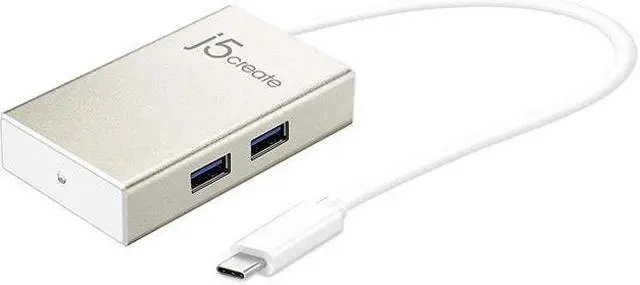 Alt view image 4 of 13 - j5create USB-C 4-Port HUB