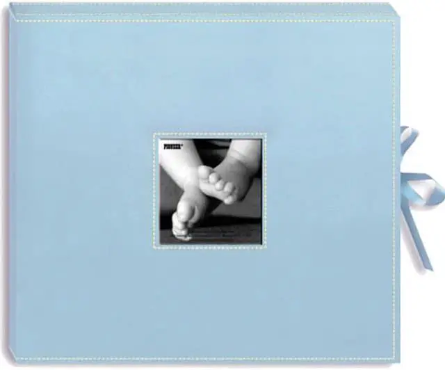 Alt view image 4 of 5 - Pioneer SBX-12BB Sewn Leatherette D-Ring Scrapbook Box 13"X14.5