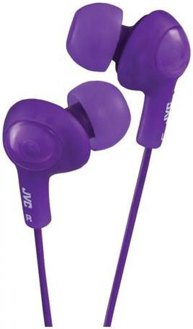 Alt view image 2 of 10 - JVC HAFR6V Gumy Plus Earbuds with Remote & Microphone (Violet)