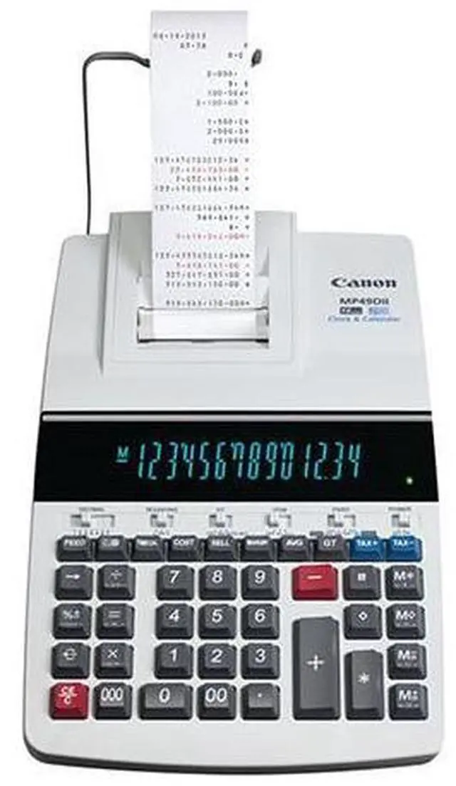 Alt view image 8 of 9 - CANON 8708B001 MP49DII GB Desktop Printing Calculator