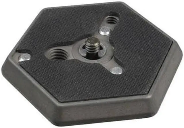 Alt view image 7 of 10 - Manfrotto Quick Release Hexagonal Mounting Plate, 1/4"-20