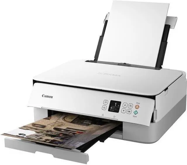 Alt view image 4 of 8 - Canon PIXMA TS5320 Wireless Office All-In-One Printer, White #3773C022