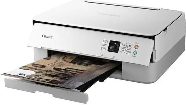 Alt view image 3 of 8 - Canon PIXMA TS5320 Wireless Office All-In-One Printer, White #3773C022