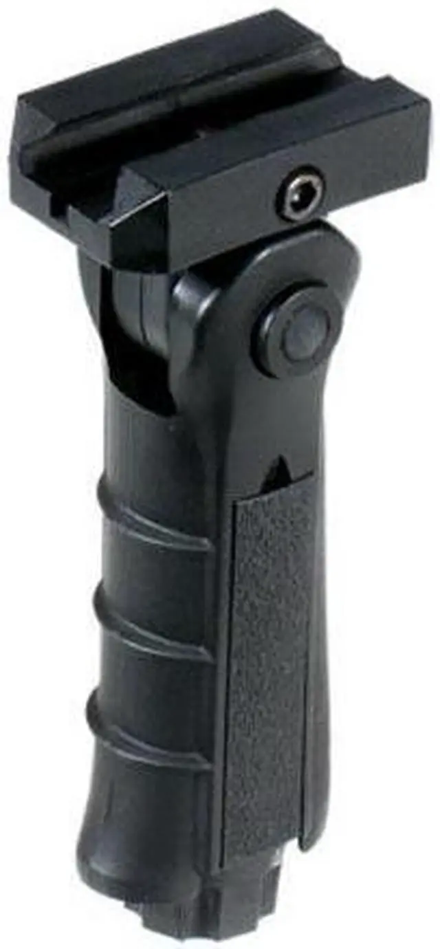 Alt view image 2 of 8 - UTG Ergonomic Ambidex 5 Pos Foldable Foregrip Black