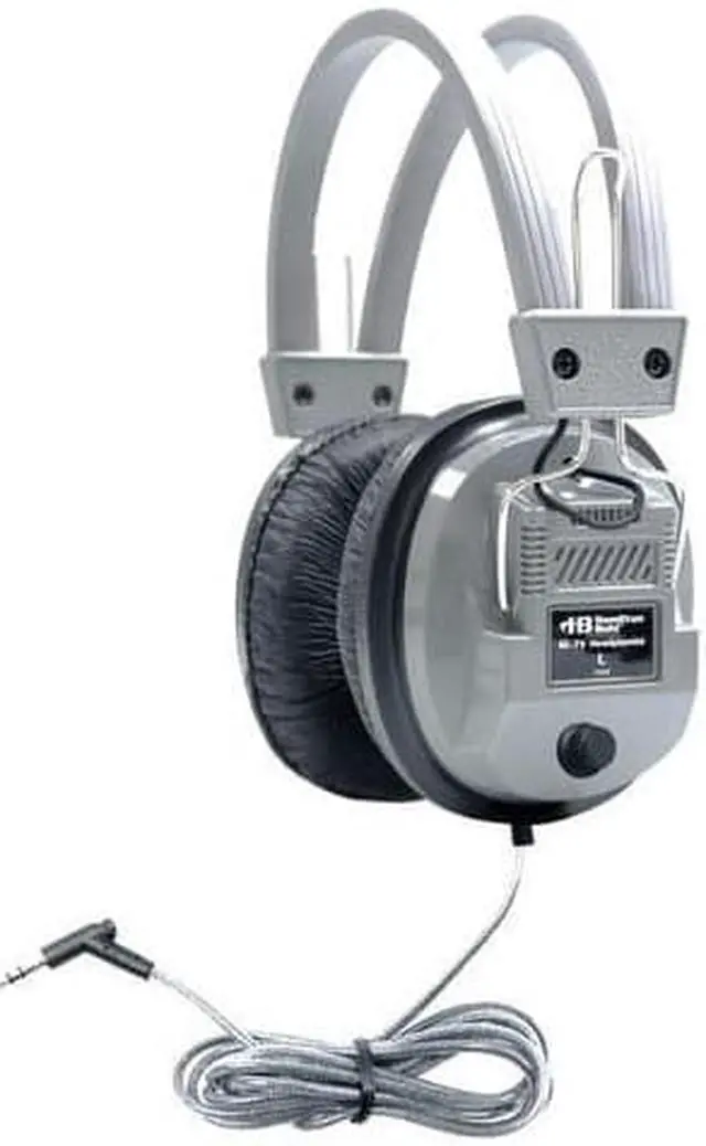 Alt view image 7 of 14 - HamiltonBuhl SC-7V SchoolMate Deluxe Stereo Headphone with 3.5mm Plug & Volume Control
