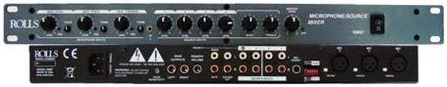 Alt view image 3 of 6 - Rolls RM67 19"W x 1.75"H x 6"D Mic-Source Mixer