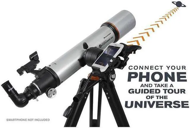 Alt view image 2 of 16 - Celestron StarSense Explorer DX 102AZ Smartphone App-Enabled Refractor Telescope