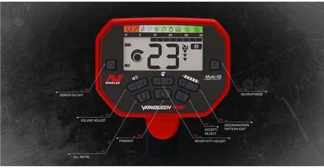 Alt view image 2 of 17 - Minelab VANQUISH 440 Metal Detector, 10x7" Double-D Coil, Multi-IQ Frequency