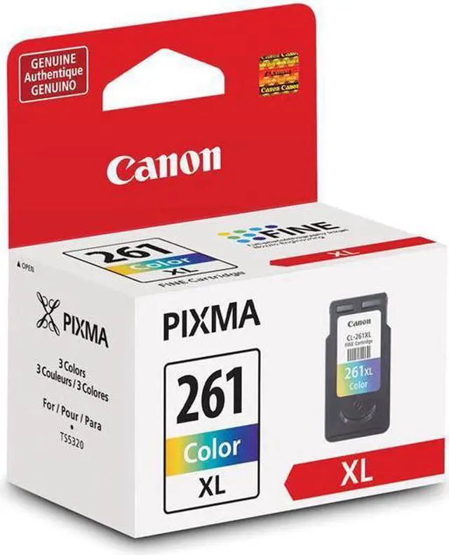 Alt view image 5 of 16 - Canon Ink Canon CL-261XL Amr Printer Ink, Extra Large, Multi